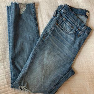 Madewell 9 Inch Distressed Skinny